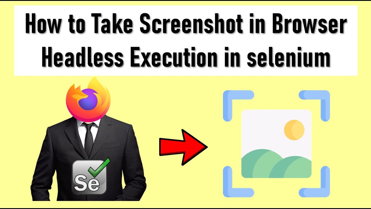 How to take a Screenshot in Headless Mode Selenium | Firefox Browser