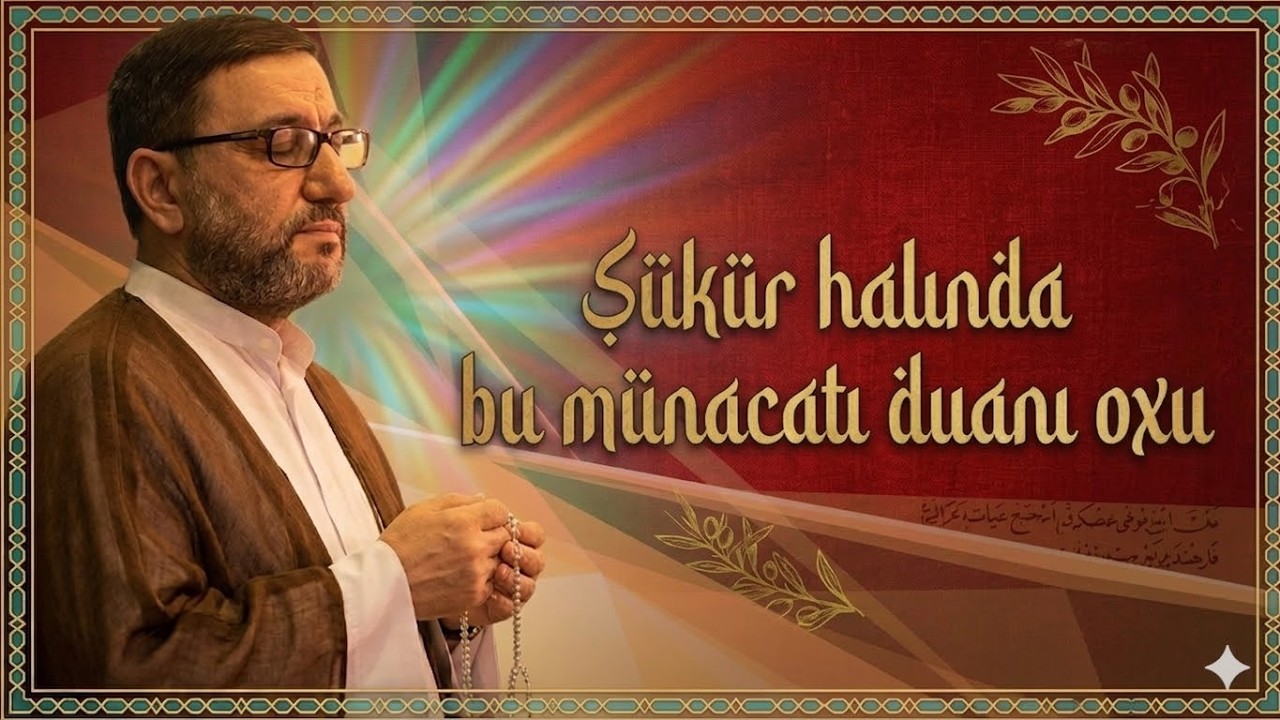 Şükür halında bu münacatı duanı oxu  - Hacı Şahin  - Səbr duanı qəbul eder