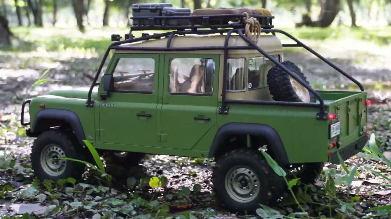 land rover defender d130 #boomracing #brx02 #landrover #landroverdefender110 #rccar #scalecar