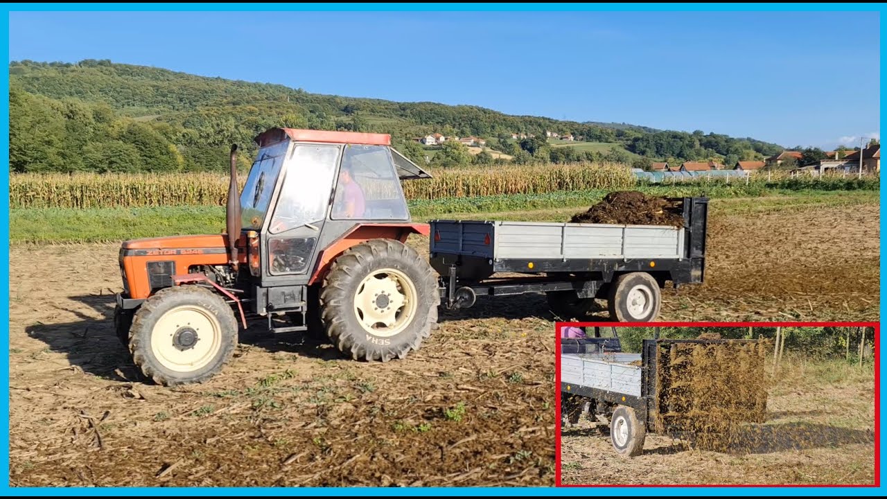 Zetor 6245 & Zetor 5245 - Utovar i razbacivanje stajnjaka
