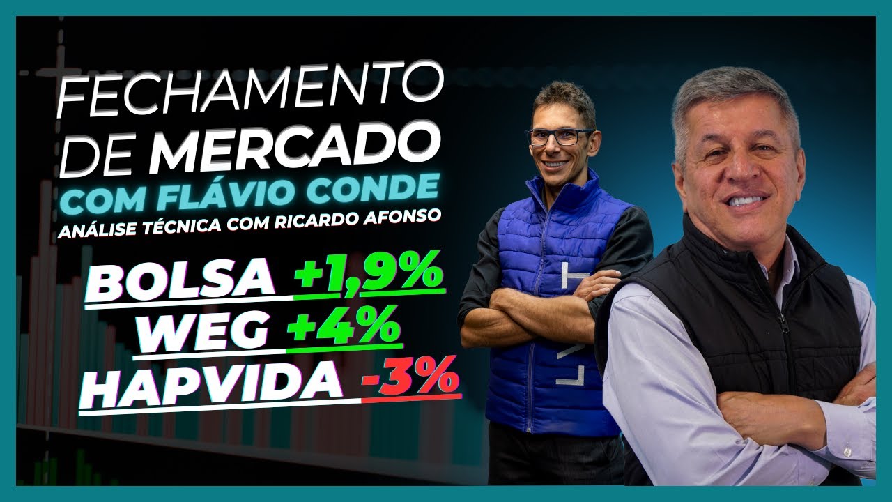 09/02 - Bolsa +1,9%, WEG +4% e HAPVIDA -3%