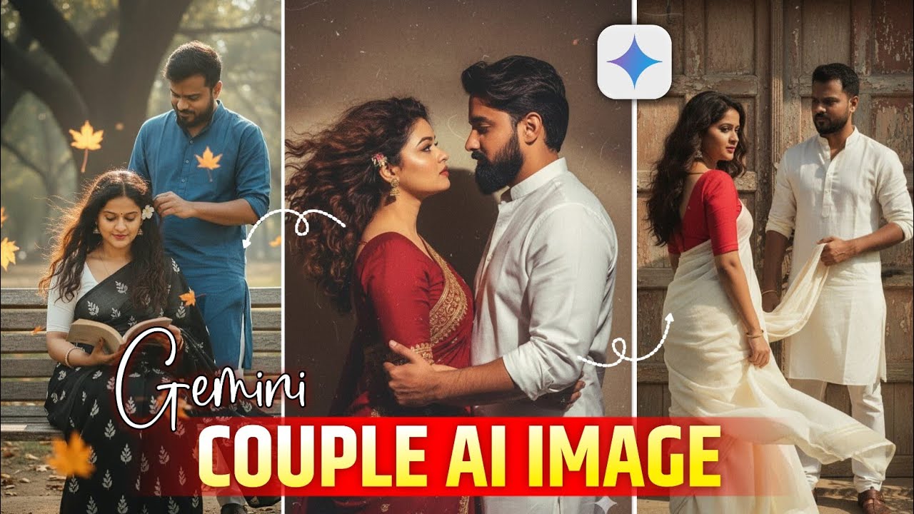 Couple Ai Photo Editing | Couple Photo Edit Gemini Prompt | Gemini Retro Couple Photo Editing