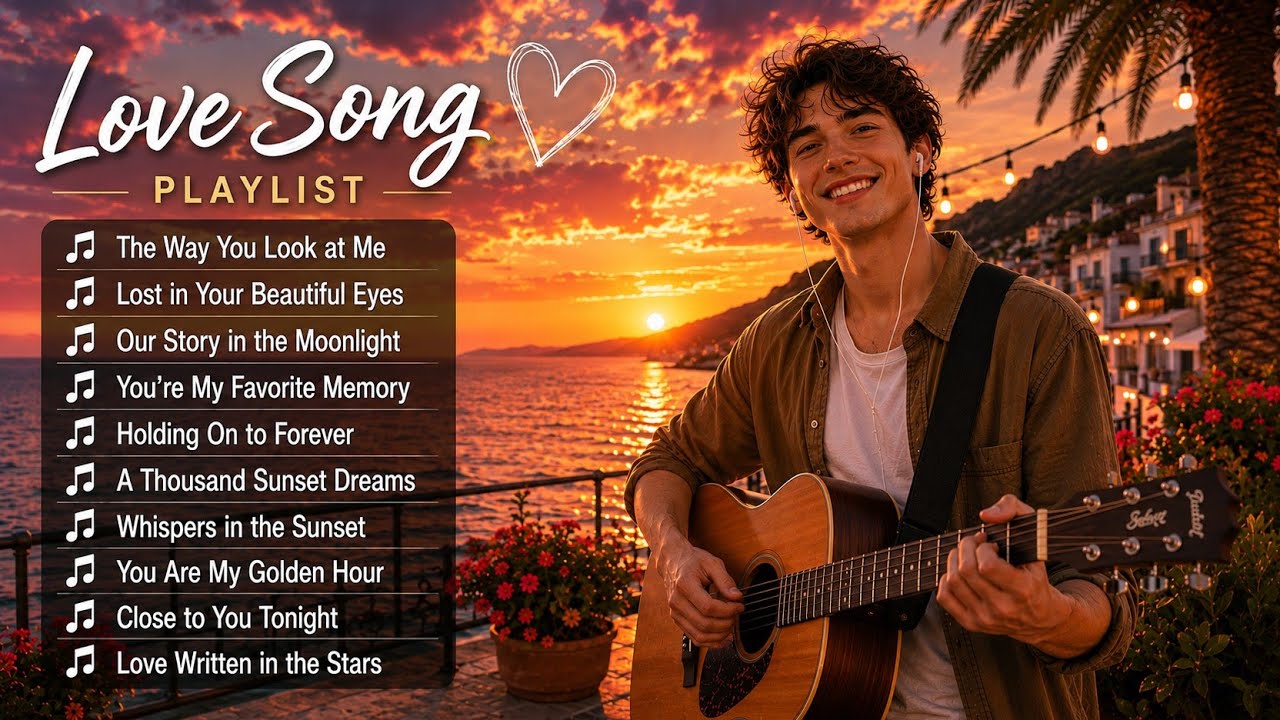Romantic Sunset Songs 🌅 | Soft Love Melodies for Relaxing Evenings