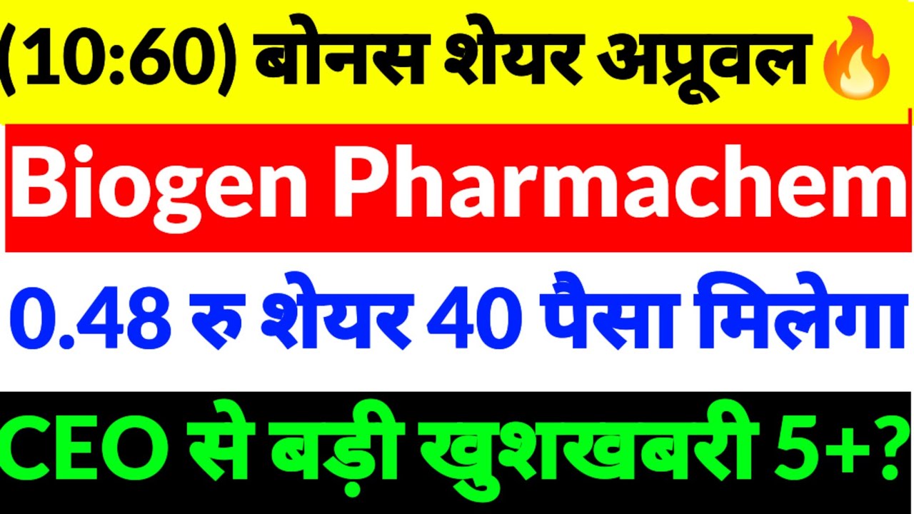 Biogen Pharmachem Industries share news,Biogen Pharmachem share news,Biogen pharma share news 2026