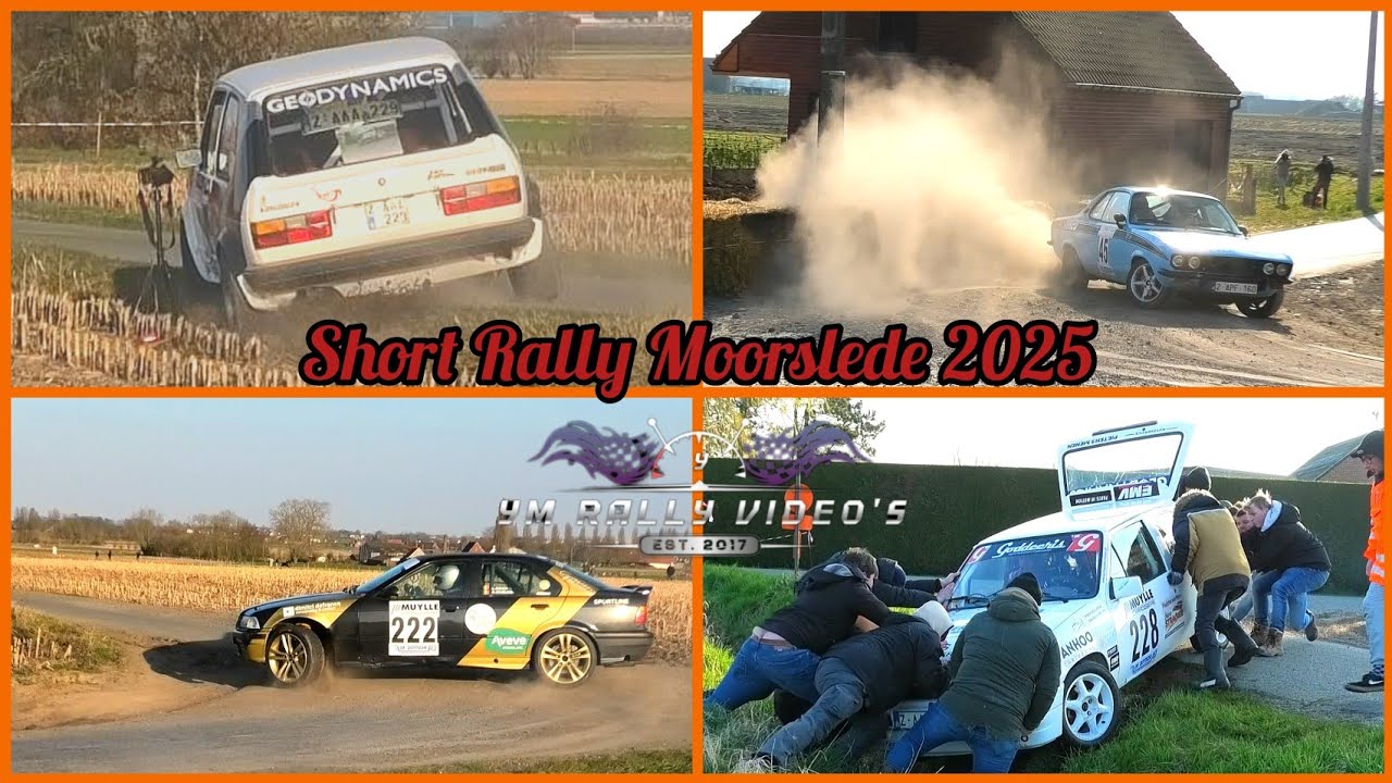Short Rally Moorslede 2025 -Crash- show and a lot Mistakes !!!