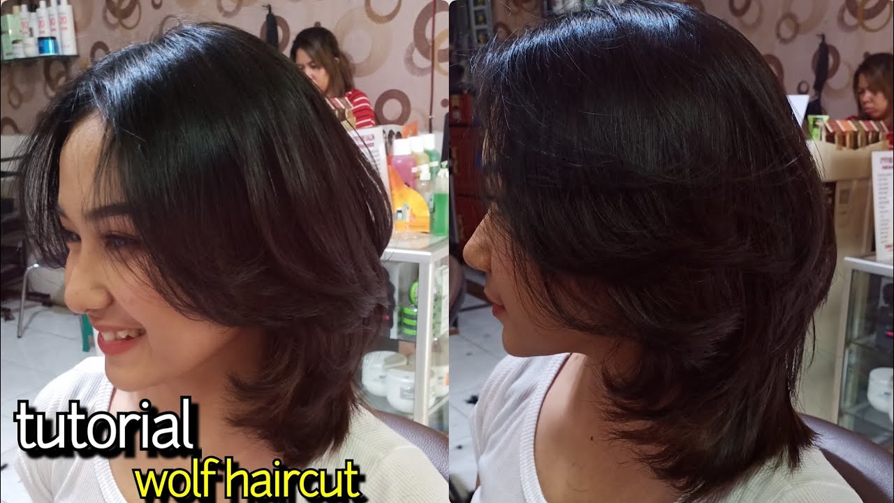 tutorial-wolfcut hairstyle// model rambut yang lagi trend di tahun 2022 nich guys