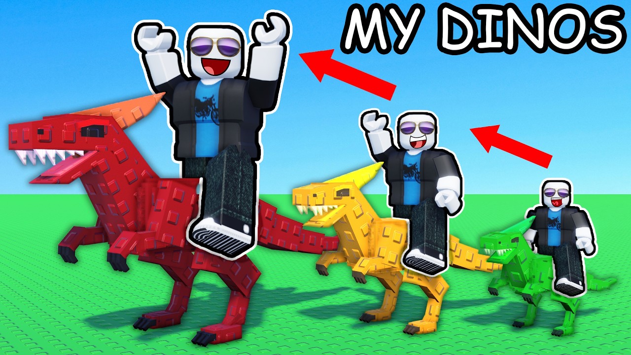 growing LARGEST Dino in Roblox feed your dino...
