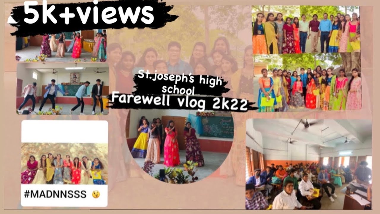 Farewell vlog 2k22 || @St.Joseph’s High School Srikakulam ||Seekakulam suhani||dance