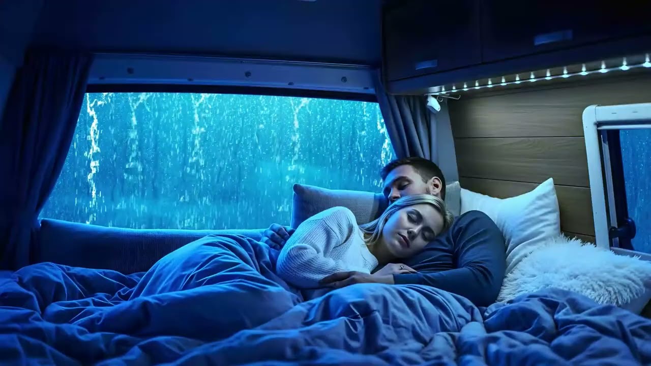 Rain Sounds for Sleep 🚗 Strong Car Rain Ambience for Fast & Peaceful Sleep