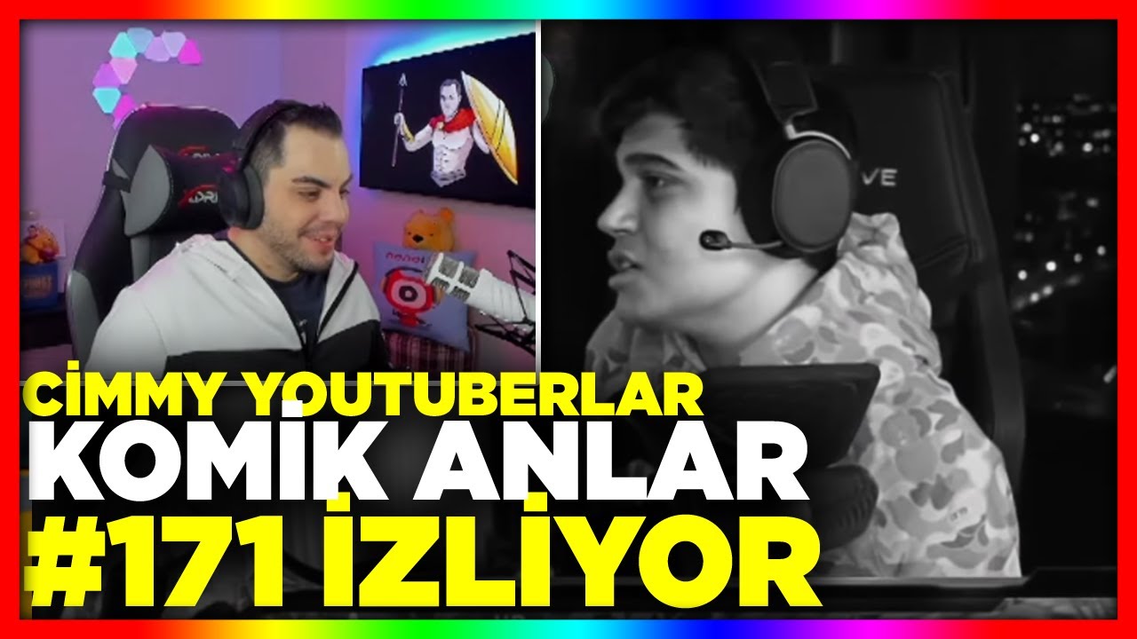 CİMMY TV | CİMMY YOUTUBERLAR KOMİK ANLAR #171 İZLİYOR