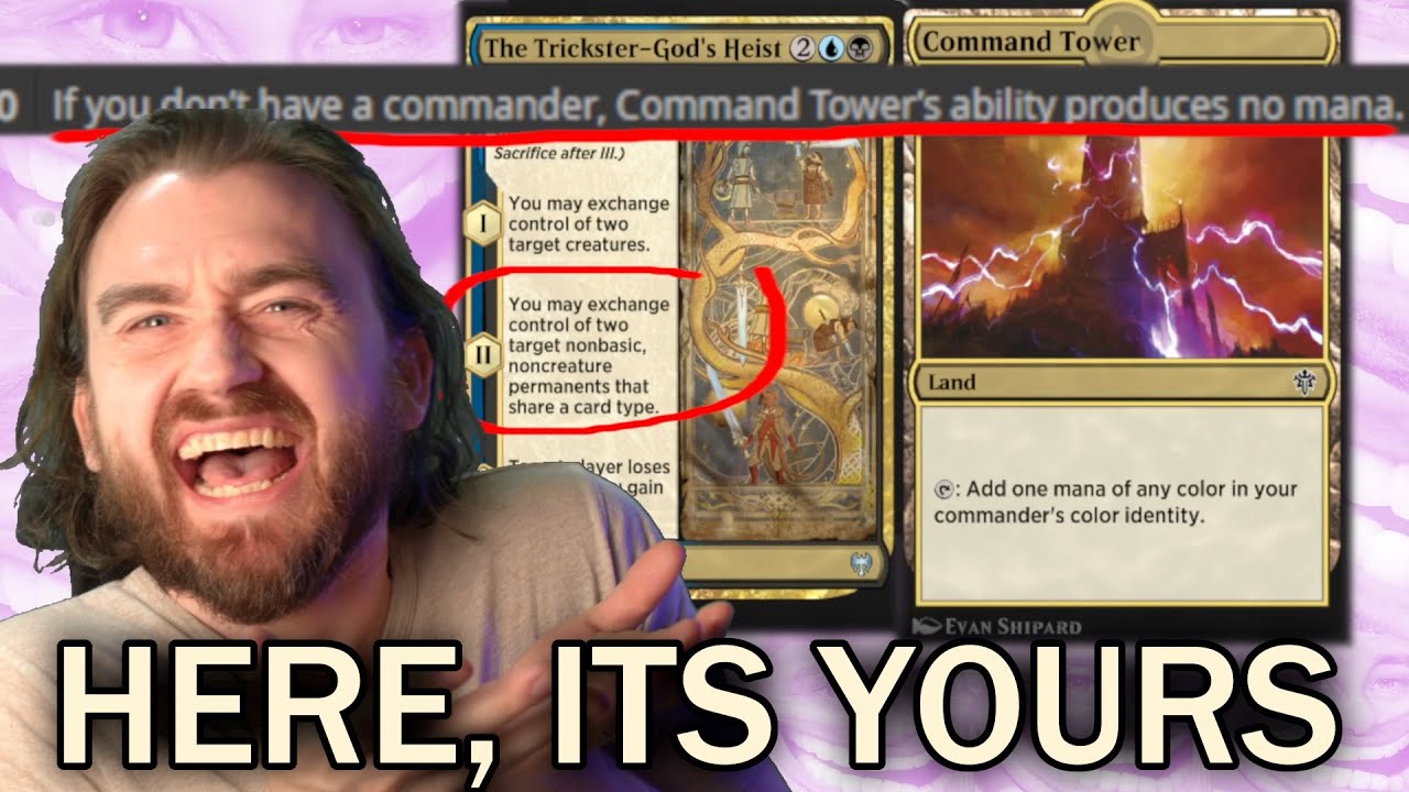 WELL, YOU HAVE LANDS BUT... THEY DONT PRODUCE MANA! Command Tower Heist Standard MTG Arena