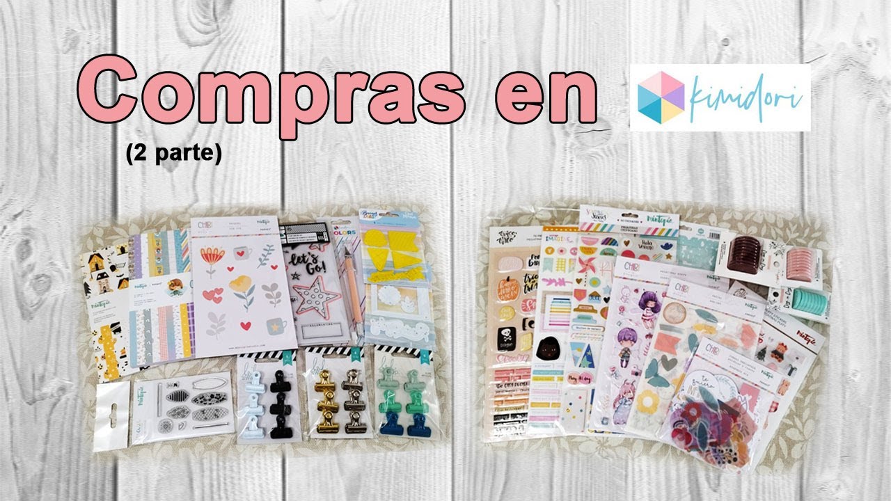 Haul Kimidori rebajas. Haul compras Kimidori. Unboxing Kimidori. Compras scrapbook y manualidades