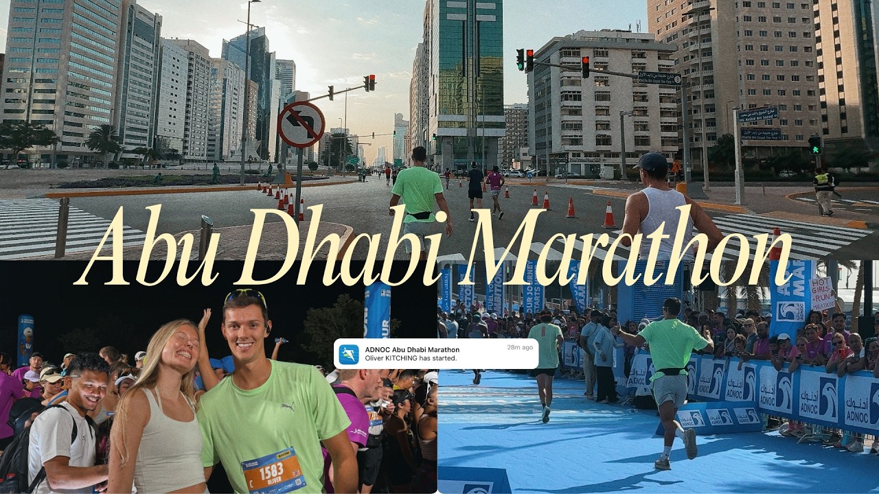Chasing Ollie Around the Abu Dhabi Marathon | Mini Vlog | Does He Make It?