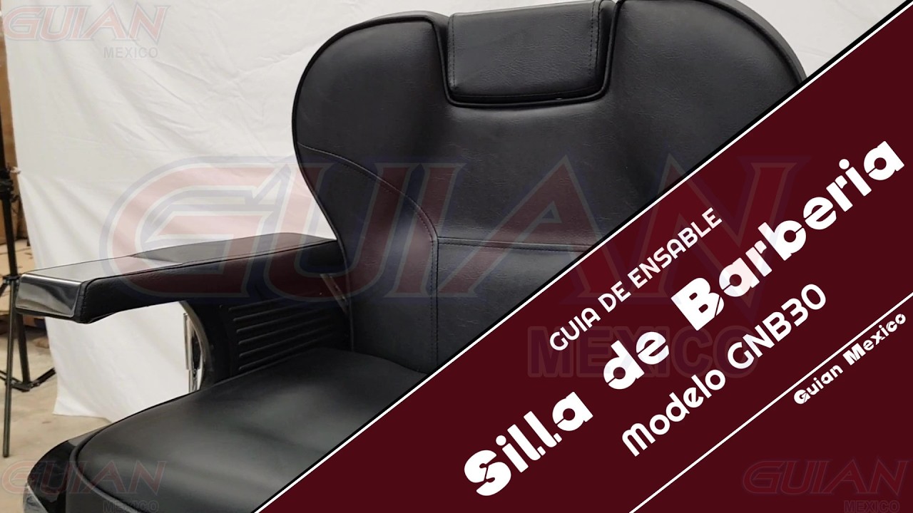 Guía de ensamble: Silla de barbería modelo GNB30