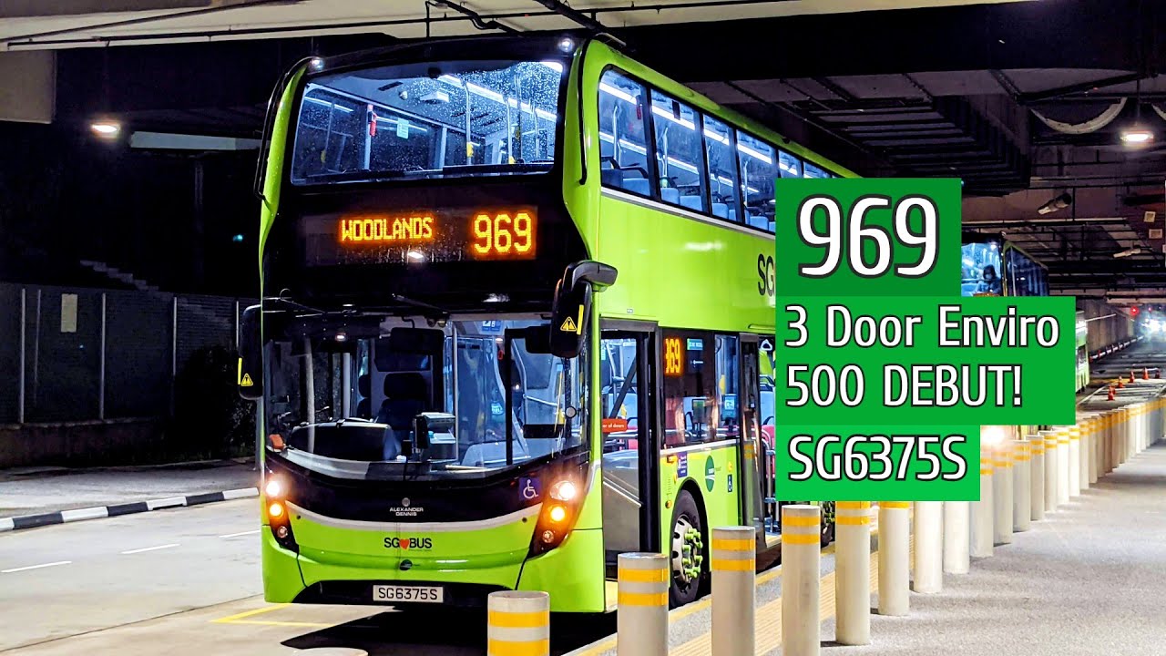 3 DOOR ENVIRO 500 DEBUT! | SG6375S on Bus 969