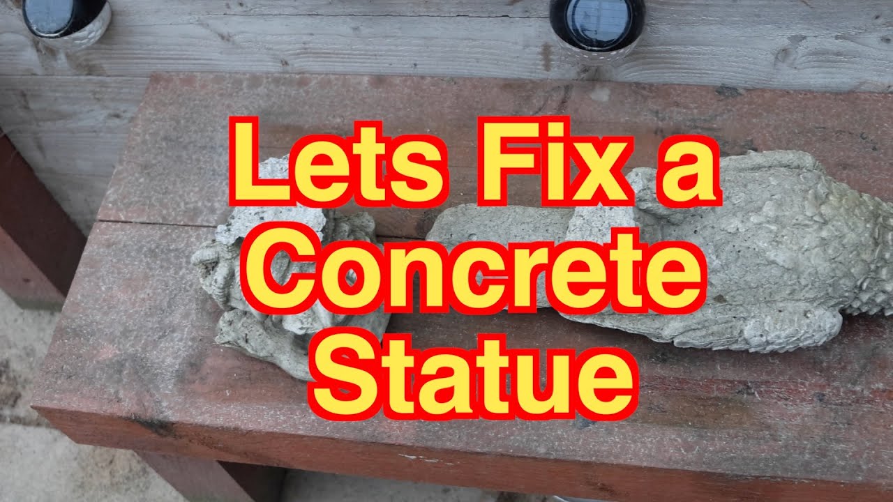 Concrete Statue Repair /Cement/water/PVA Glue