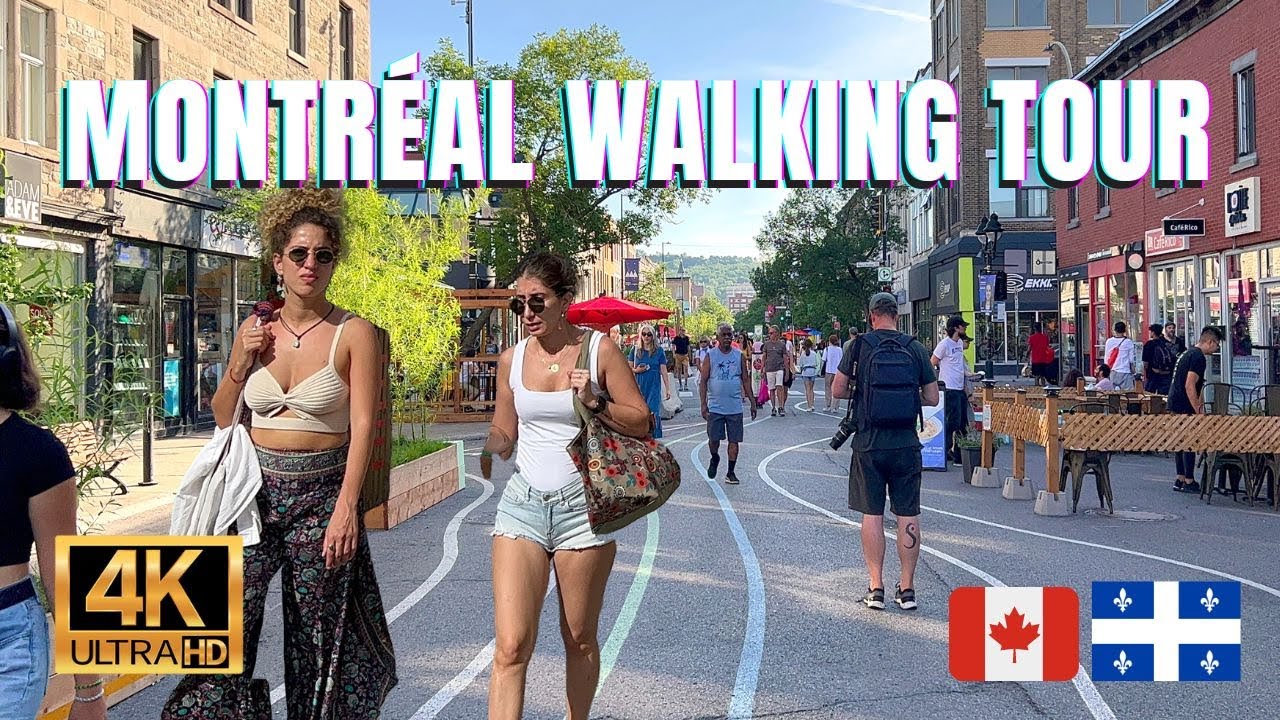 🇨🇦 Montreal Walking Tour - Downtown Montreal Mont Royal [4K Ultra HDR/60fps]