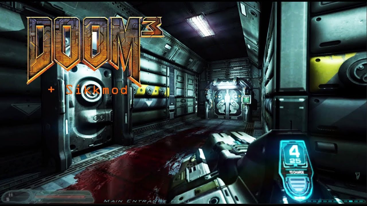 DooM 3 + Sikkmod v1.2 (Gameplay/overview)