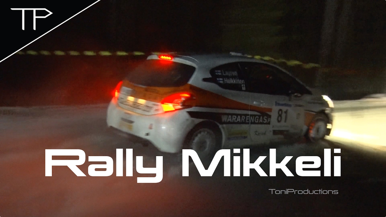 Flat out into junction - SM Vaakuna-ralli 2017