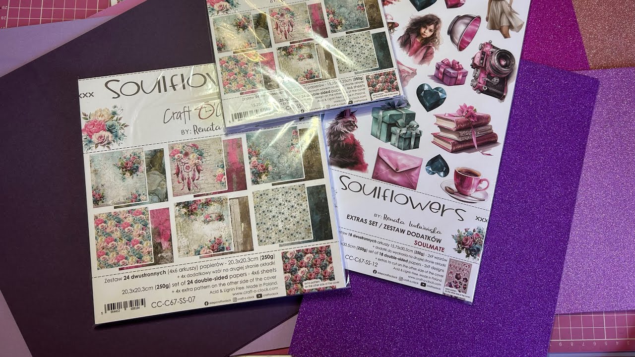 🌺Présentation collection🌺 Album Soulflowers @CraftOClock  partenariat @mamscrap1406