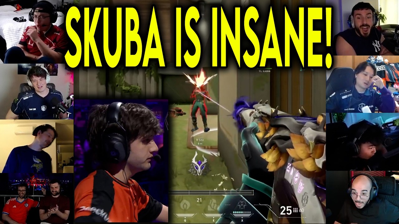 Valorant Streamers React To NRG Skuba NASTY 4k Against TL In Masters Santiago