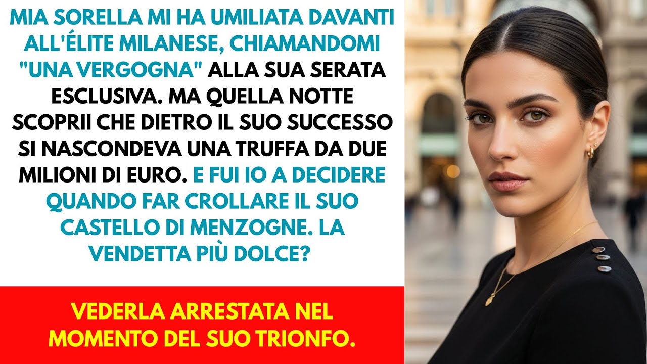 Mia sorella ha organizzato una serata esclusiva — e disse che la mia presenza era vergogna.
