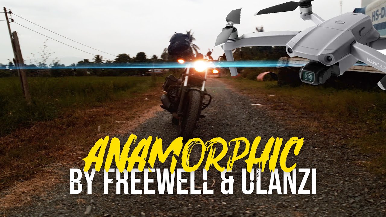 DJI Mavic Air 2 - Freewell & Ulanzi Anamorphic Lens Comparison