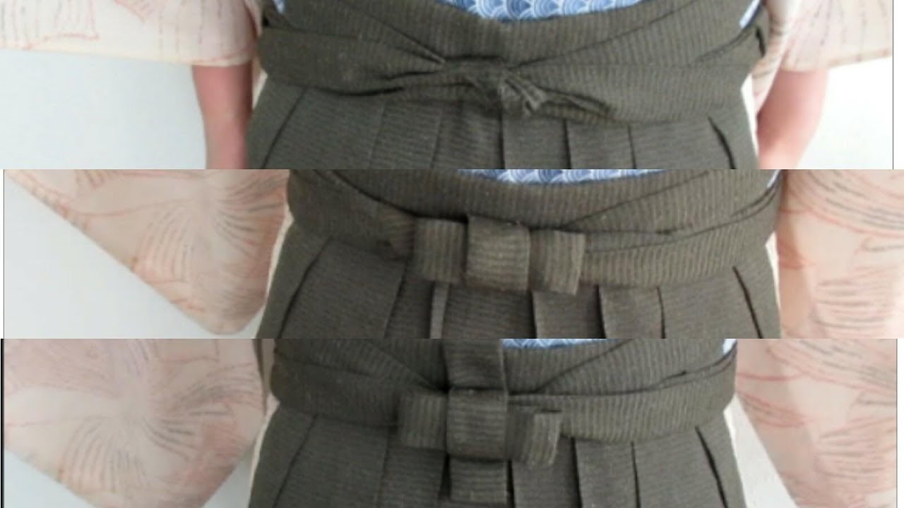 Chayatsuji Kimono | Hakama Series | Men | 3 ways to tie the hakamahimo