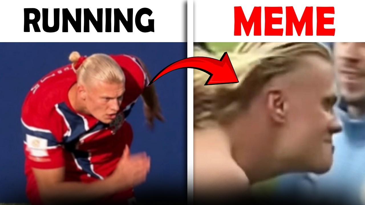Haaland Running Meme Explained | How terrifying is that? ⚽