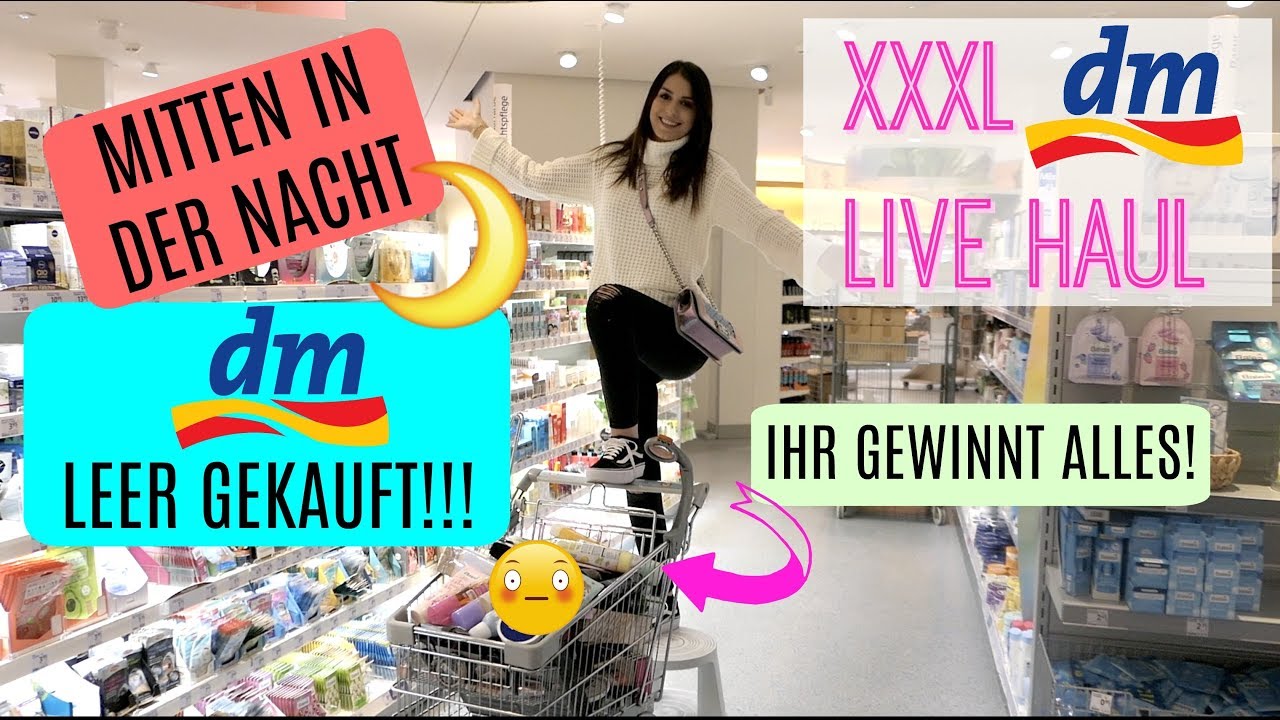 XXXL DM LIVE HAUL : 🤫 🌙 NACHTS bei DM PLEITE geshoppt & ihr gewinnt ALLES