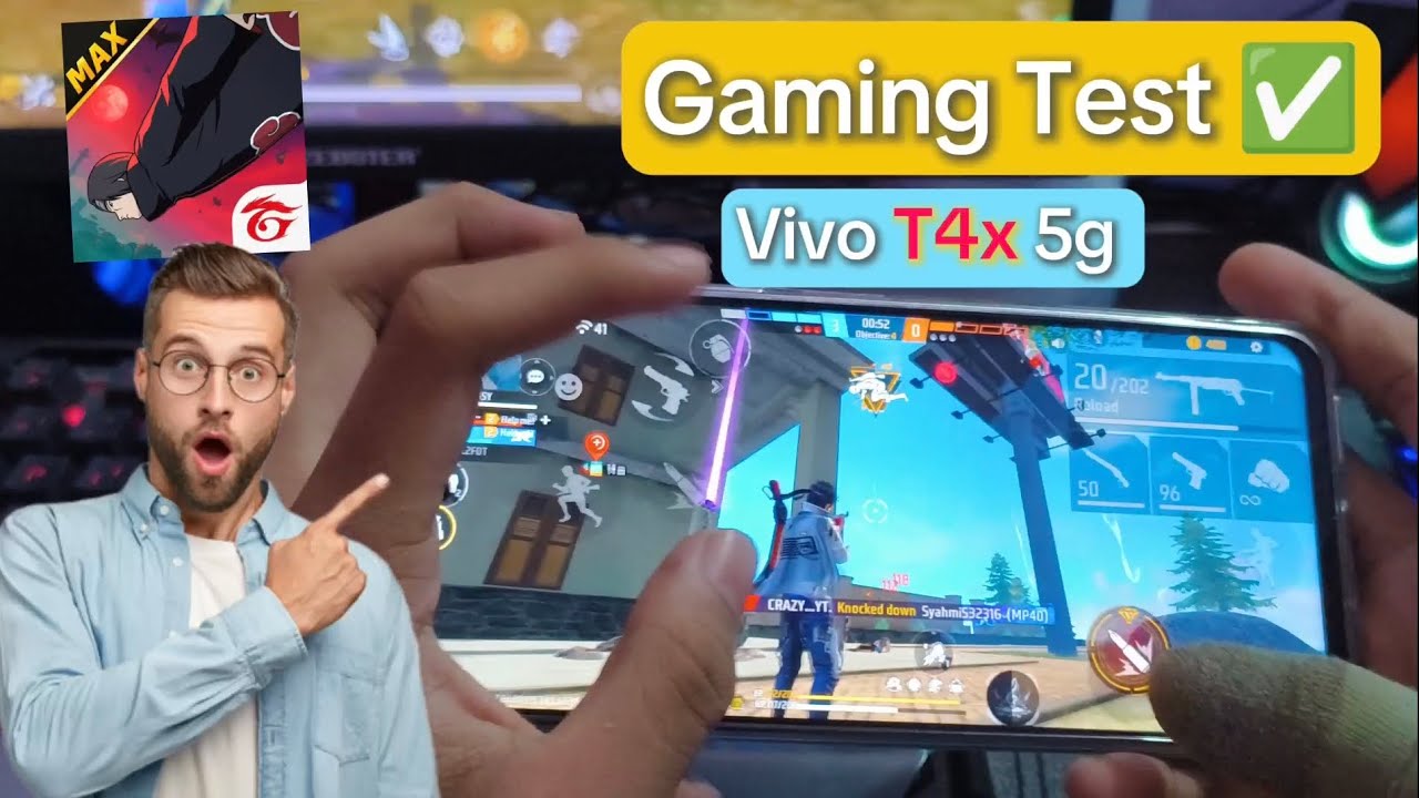 Vivo T4x Free Fire gaming test #gamingtest #freefire #vivot4x5g #test