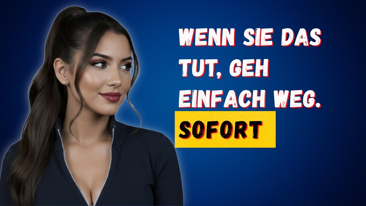 10 Warnsignale – Wenn sie diese Dinge tut, geh sofort! | Frauenpsychologie