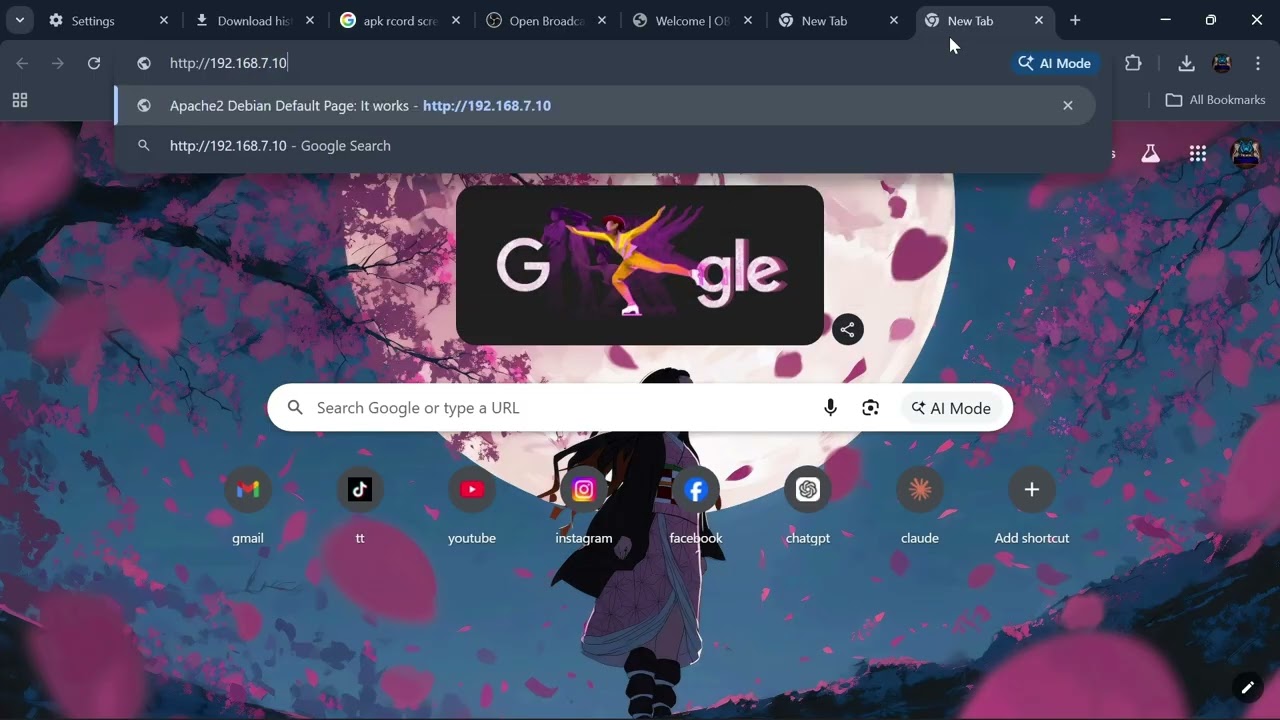 Menerapkan konfigurasi dan pengujian layanan WEB server