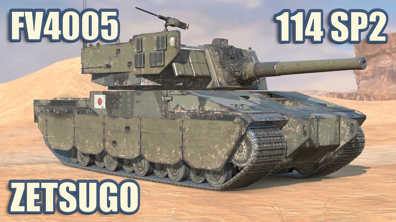Type 5 H Zetsugo, 114 SP2 & FV4005 &bull; WoT Blitz Gameplay