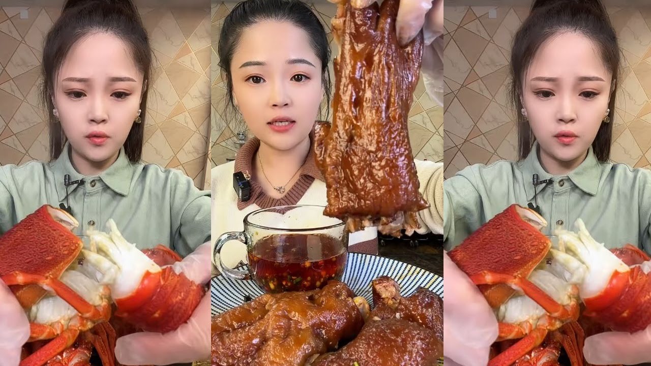 ASMR CHINESE MUKBANG FOOD EATING SHOW | Xiao Yu Mukbang 145
