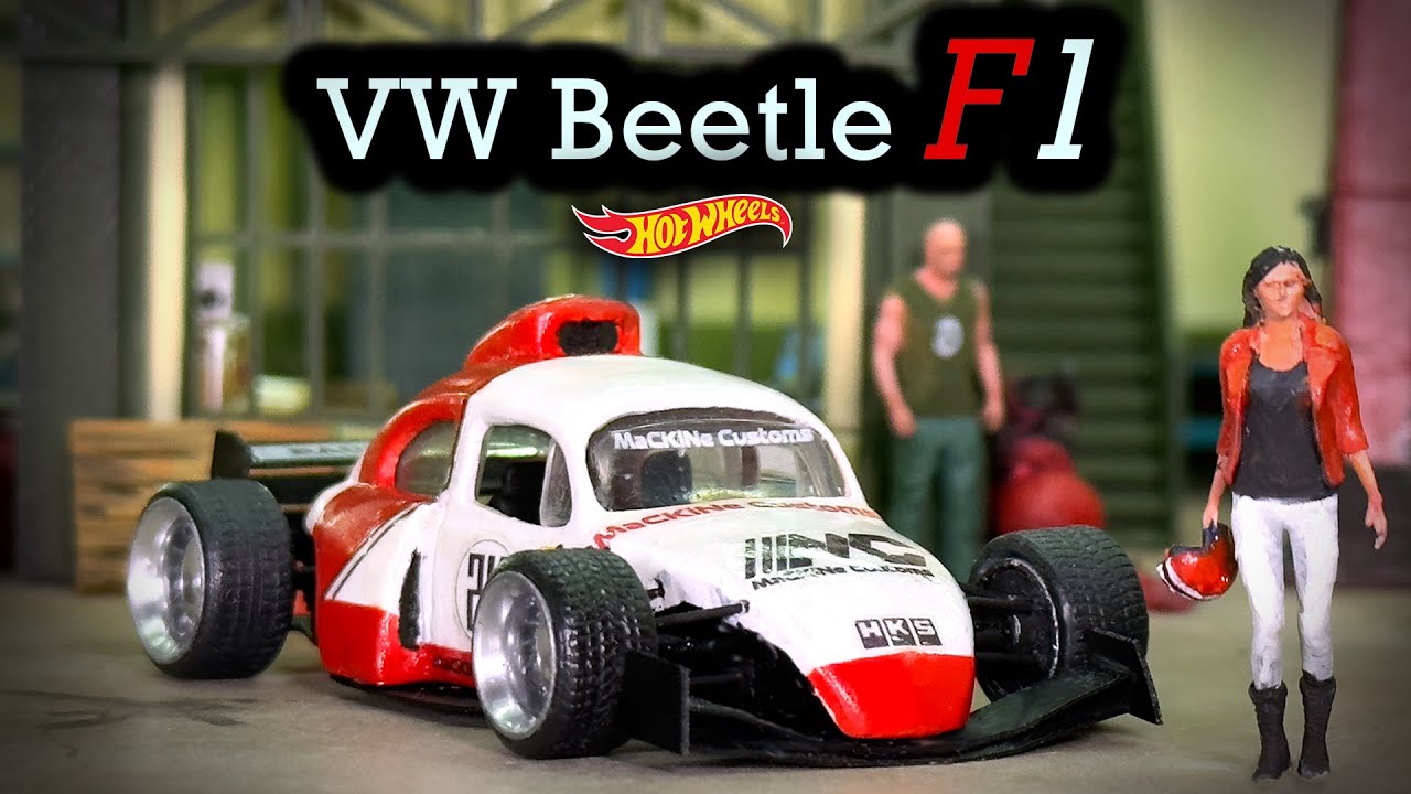Volkswagen Beetle Formula 1 Hot Wheels Custom