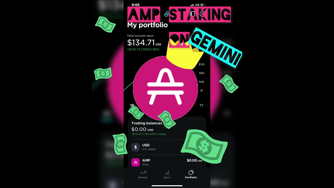 Amp staking on Gemini