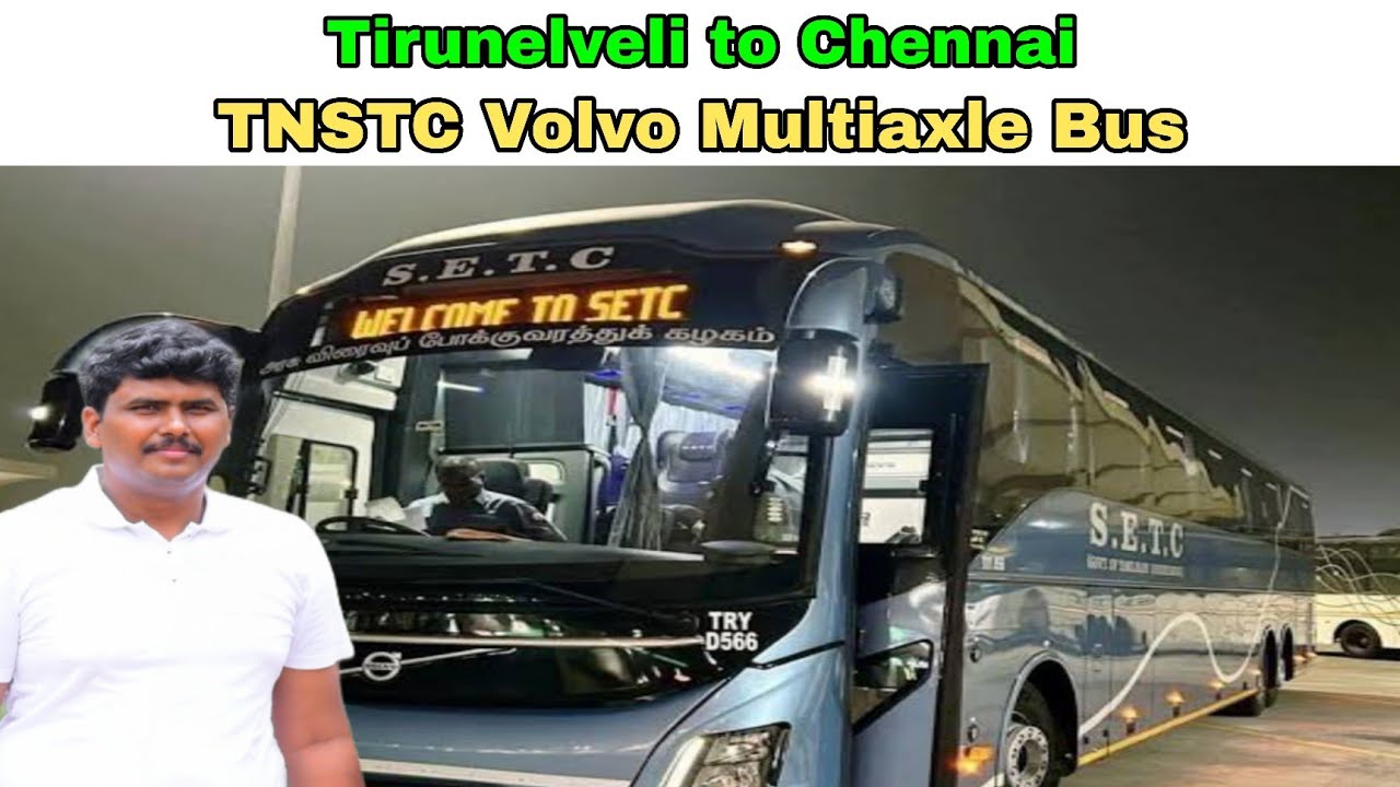 Brand New TNSTC Volvo Multiaxle Bus travel Experience😍😍 | SETC Volvo Bus | YJ Ragu |