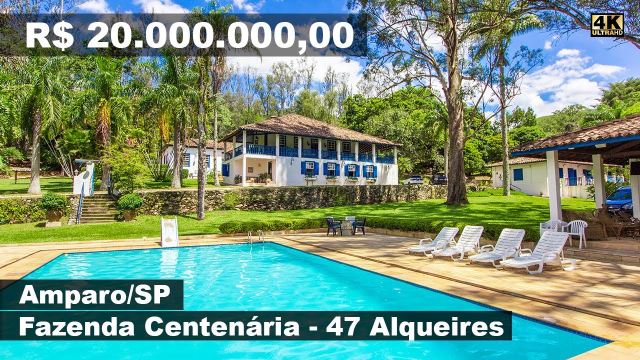 Fazenda Centenária à venda em Amparo/SP - R$ 20.000.000,00 - 47 Alqueires | Top Homes Imóveis