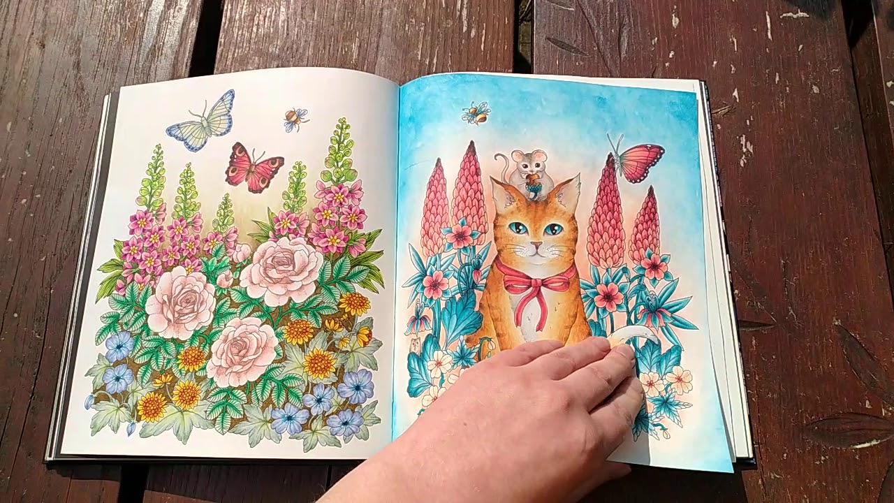 Skymnings Timman/Nightfall by Maria Trolle - finished coloring book