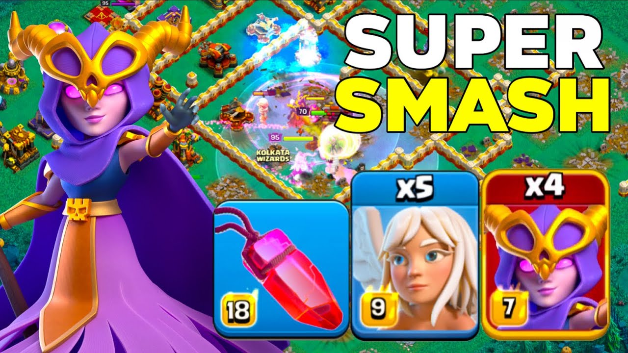 Master TH16 Super Witch Smash Legend League Attacks! Clash of Clans