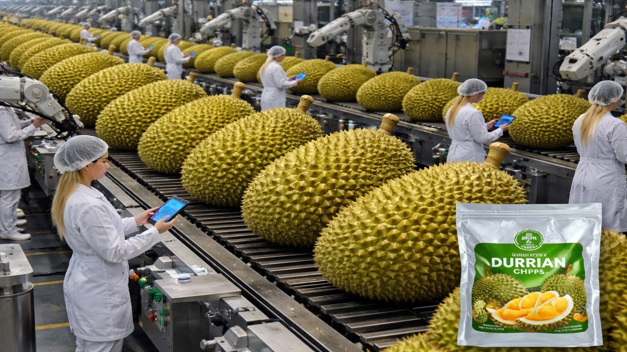 You Won’t Believe This Durian Becomes Crispy Chips | Inside the Modern Factory
