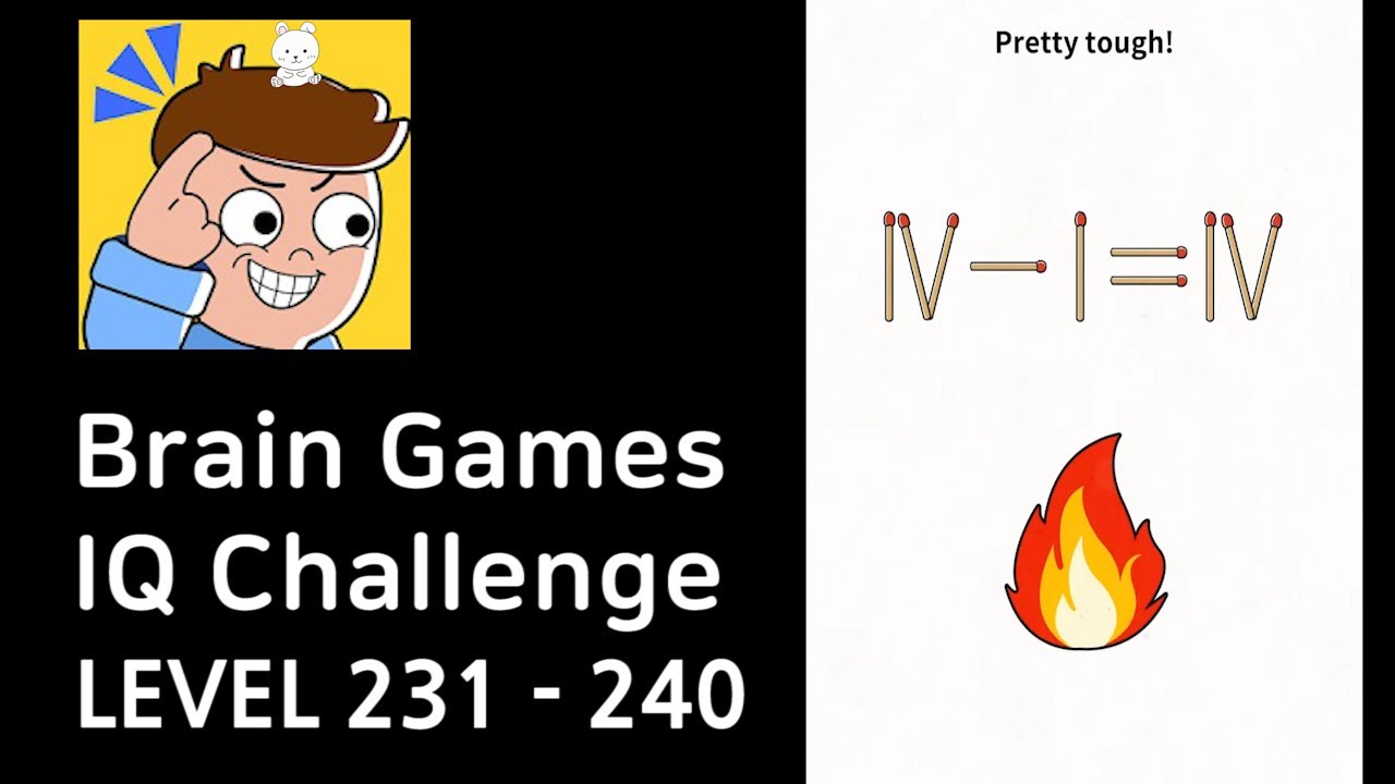 Brain Games IQ Challenge Level 231-240 Walkthrough (GAMEJAM)