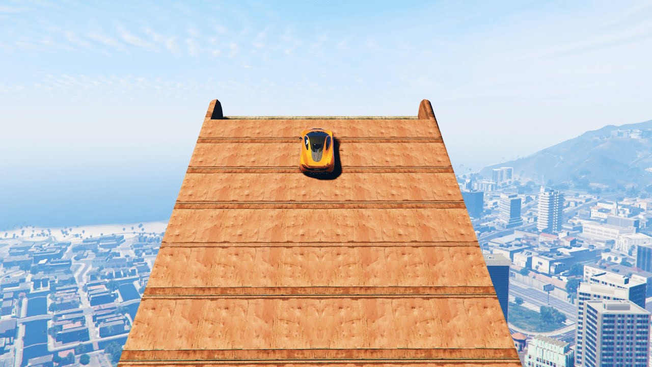 MASSIVE SKY HIGH RAMP JUMPS! (GTA 5 Funny Moments)