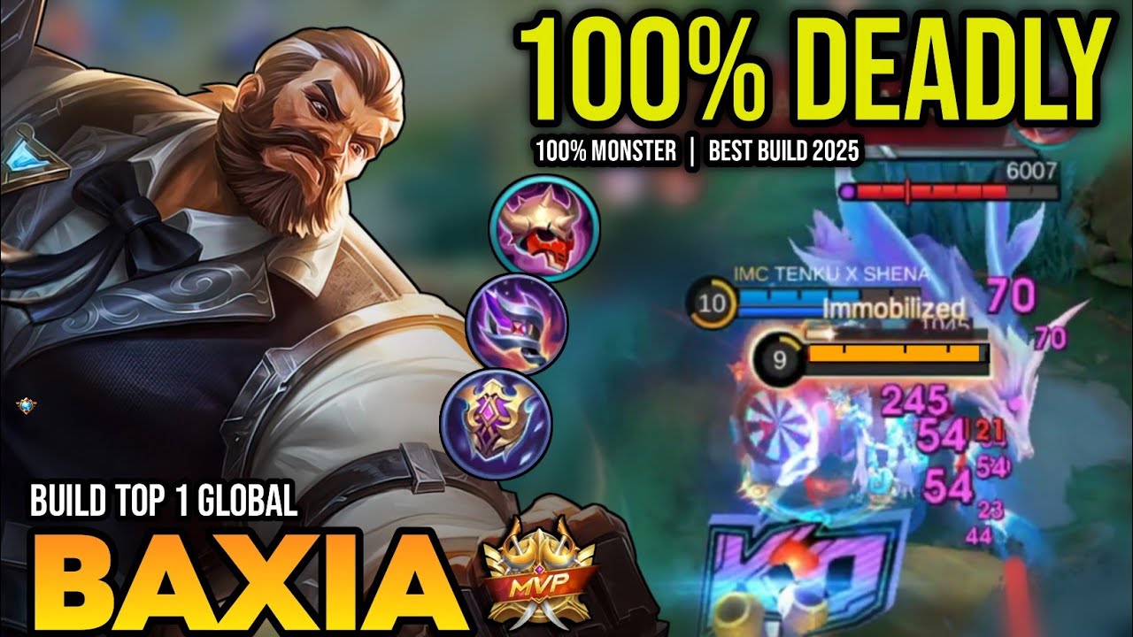 BAXIA BEST BUILD 2025 | BUILD TOP 1 GLOBAL BAXIA GAMEPLAY | MOBILE LEGENDS✓