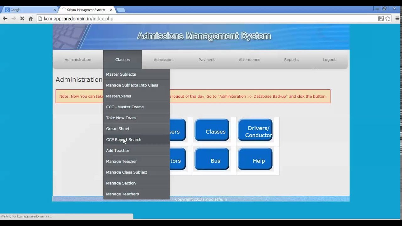 How To Generate CCE Report Card