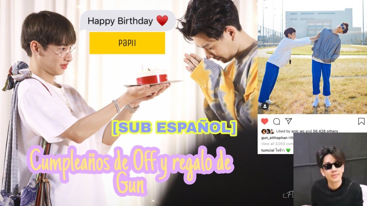 [Sub Español] Cumpleaños de Off y regalo de Gun🎂🎉