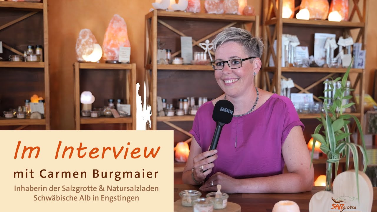 Einblicke in die Salzgrotte & Natursalzladen Schw&auml;bische Alb: Interview mit Carmen Burgmaier