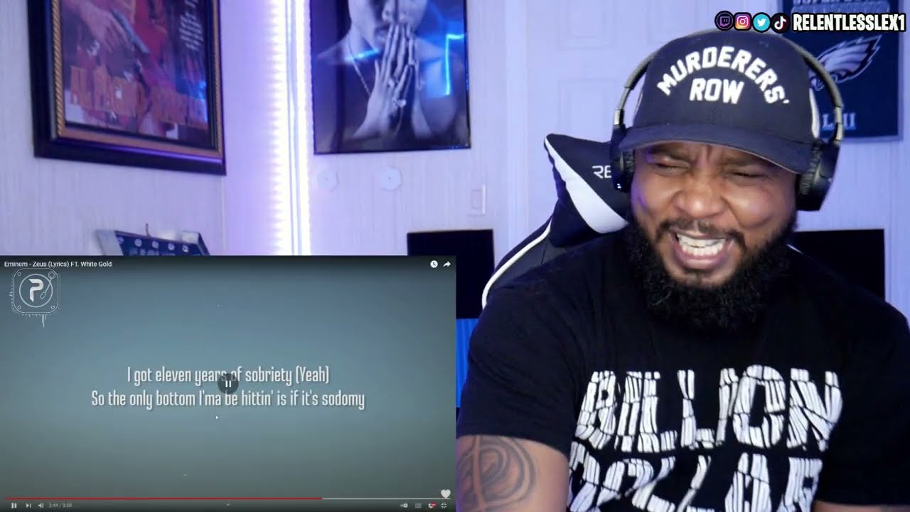 Eminem - Zeus (Lyrics) FT. White Gold REACTION!