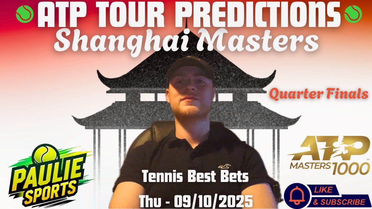 ATP Shanghai Masters | Прогнозы на теннис на сегодня 09.10.2025 | Анализ ставок 